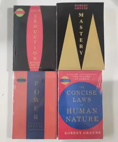 4 Books Set By Robert Greene The Concise 48 Laws Of Power; The Concise Laws of Human Nature; The Art