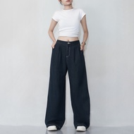 CAMBLY - Loose Retro Wide - Leg Pants Jeans - Women's Long Pants