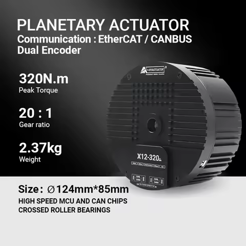 MT RMD-X12-320 V4 High Torque 320N.M 48V DC Brushless Motor with EtherCAT+CAN Interface for Humanoid