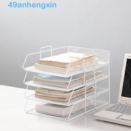 ANHENGXIN Stackable File Rack, Desktop Organizer File Organizer A4 File Storage Tray, Simple Papers 