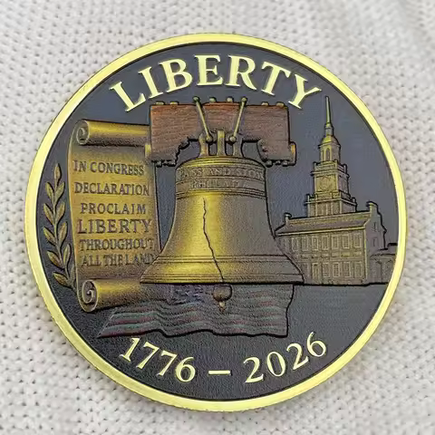 2026 American Independence 250th Anniversary Declaration of Liberty Commemorative Coin 1776-2026 US 