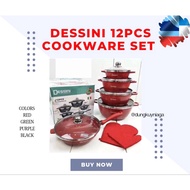 DESSINI 12PCS Non Stick Pan Cookware Set