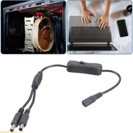 Best 5 5x2 1mm DC5521 Y Splitter Cable Female to 2 Male Power Extension with Switcher for LED Lights