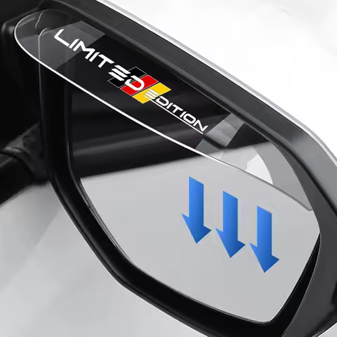 Car Rearview Mirror Rain Shade PVC Car Back Rain Eyebrow Cover For Honda Volvo For BMW M 1 3 5 X Ser