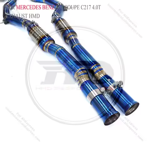 System Performance Catback for Mercedes benz S63 Coupe C217 4.0T with valve HMD Titanium Exhaust