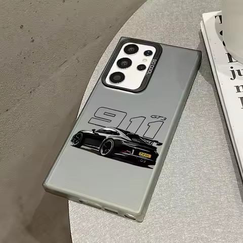 Sport Car GT3 Phone Case For Samsung S26 S25 S24 A57 A56 A37 A36 A17 A16 A07 M56 Ultra Plus Laser PC