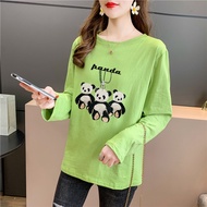 MYLOVES Blouse Women Baju Lengan Panjang Perempuan T Shirt Korean Style Long Sleeve Wanita Tops Plus Size Casual Clothes