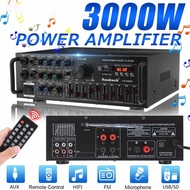 High Power Bluetooth Audio 2 Channel Amplifier 12V/220V Power Amplifier for Home Theater Karaoke