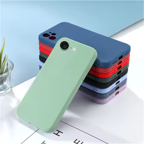 For Cover iPhone 16e Case For Apple iPhone 16e Capas New Liquid Silicone Bumper TPU Soft Cover For i