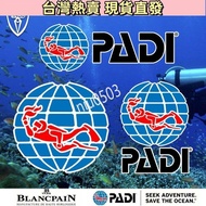 Ready Stock World Diving Union PADI Reflective Car Stickers Electric Car Stickers Motorcycle Sticker
