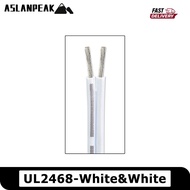 UL2468 26-18AWG 1-50m White 2 Pin cable PVC Light extension wire Electric extension wire audio speak
