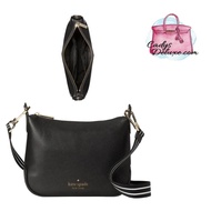 (STOCK CHECK REQUIRED)KATE SPADE ROSIE SMALL CROSSBODY BAG IN BLACK WKR00630 FULL LEATHER
