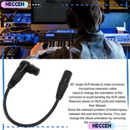 HECCEH XLR Microphone Extension Cable, 3 Pin Connector Straight XLR Male XLR Female to Male Adapter,