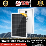 HEAVY DUTY SOLAR PANEL MONO CRYSTALLINE POWER GOLD 100 WATTS