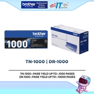 Brother TN-1000 Toner | DR-1000 Drum Unit Original Black Laser Cartridge for Brother Printer HL DCP 