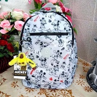 กระเป๋าสะพายหลัง Kipling Disney's Minnie Mouse and Mickey Mouse Seoul Go Small 11" Laptop Backpac  กระเป๋าคอลเลคชั่น Kipling size M ลายใหม่