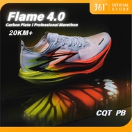 361 Degrees Flame 4.0 Men Women  Professional Marathon  Racing Running Shoes Breathable Rebound 6725