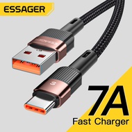 Essager 7A/6A type c cord fast charging Usb to Type c Cable 100w type c charger fast charging for op