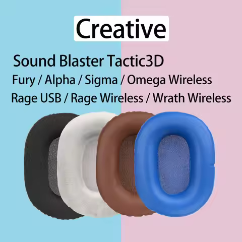 Earpads for Creative Sound Blaster Tactic3D Fury Alpha Sigma Omega Wireless Headphones Rage USB Wrat
