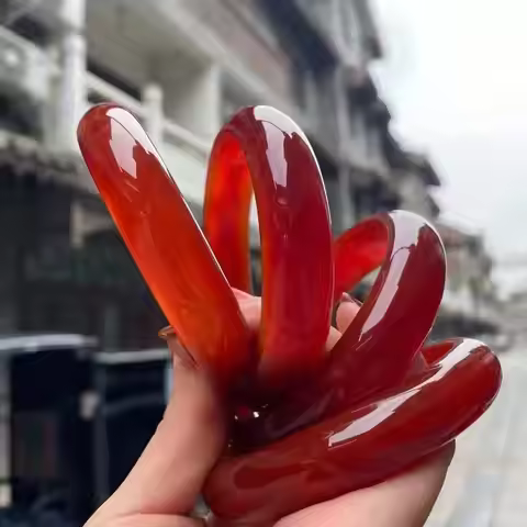 Natural 7A Chalcedony Real jade red bangle bracelets women bangle jade jewelry jadeite jade bangles 