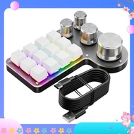 [a1t7jhwv]Custom Macro Keyboard 12 Keys 4 Knobs Mini USB Mechanical Keyboard Programming Macro Gamin