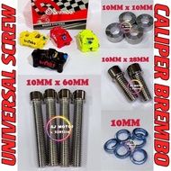 SCREW BUSH WASHER FOR CALIPER GP4 M3 M4 K50 BRACKET BRAKE DISC PLATE BOLT NUT SKRU PUMP SKRU Y16ZR R