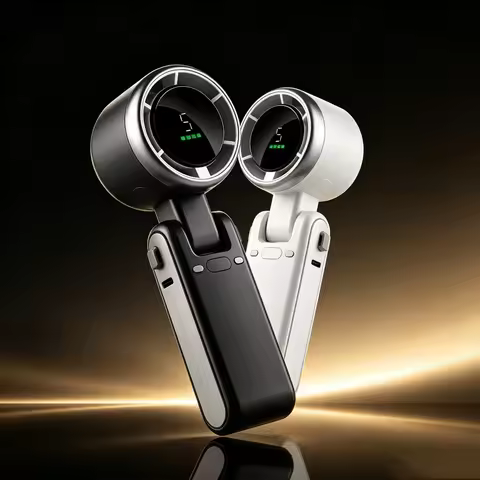 Hand-held Folding High-speed Turbo Fan 2026 New Portable Hanging Neck Outdoor Violence Wind Desktop 