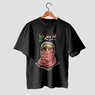 Palestine T-shirt for Adult Men, Hamas Brigade Al Qassam Character, 30S Combed Cotton Material, Best
