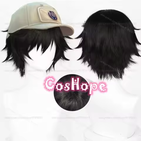 IDV Mercenary Naib Subedar Cosplay Wig 30cm Short Black Wig Cosplay Anime Cosplay Heat Resistant Syn