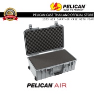 Pelican 1535 Air Carry on Case with Foam-Silver-Waterproof Trolley Box