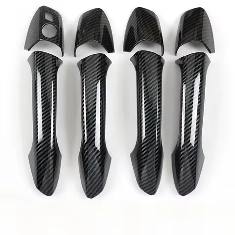 Carbon Look Exterior Door Handle Cover Trim for W204 C300 C350 C250 C63 AMG