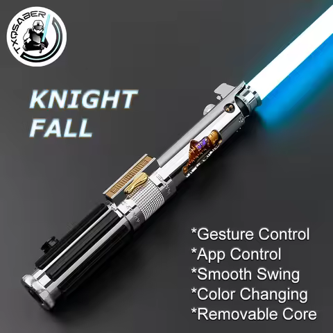 TXQSABER Anakin Lightsaber SNV4 Pixel Soundboard Smooth Swing Metal Crystal Handle With LED Strip Bl