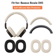2pcs/set Silicone Earpads Covers for Baseus Bowie D05 Headphones, for D05 Accessories Silicone Soft 