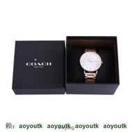 韓版COACH/蔻馳女士手錶時尚簡約手錶腕錶14503576【優選精品】