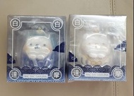 請先睇內文後問問題！hot 全新 一對 白白日記 bac bac daruma 達摩 達磨 玩具 sofubi Vinyl 公仔 toy art toys figure kaiju