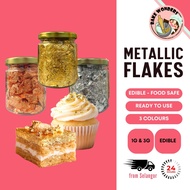 Gold Leaf/ Premium Silver Flakes/ Rose Gold Flakes/ Imported Gold Flake/ Edible Gold Flakes For Cake