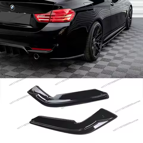 For BMW F32 M Sport Maxton Style Rear Bumper Side Splitters Coupe 420i 430i 430d 435i M440i M Pack 2