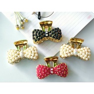 Large pearl ribbon hair salon clip| Korean hair clips | Imported hair salon| Imported clips| Beautif