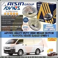 AISIN ADVICS Heavy Duty Toyota Hi-Ace Hiace LH113 Brake Disc Rotor Set ( FRONT )
