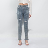 VIERLIN - Jeans 919 - HIGH WAIST RIPPED JEANS
