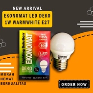 DEKKO 1W WARMWHITE E27 LED LAMP 1W ANTI-BREAK, ECONOMICAL LAMP/