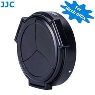 JJC 2-in-1 Auto Lens Cap Lens Hood for Ricoh GR3x Camera, Automatic Open and Close Lens Cap Protecti