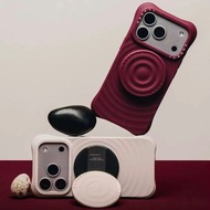 CASETI Wave Phone Case Silicone Mulberry Velvet Purple Phone Case Suitable for iPhone Apple 17promax