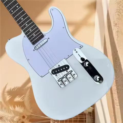 Cream White TL Alder Wood Body Electric Guitar Fixed Bridge Free Shipping