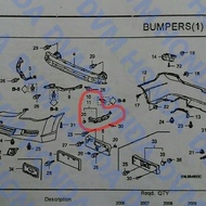 Front Bumper Bracket Original Civic Fd Spare Parts
