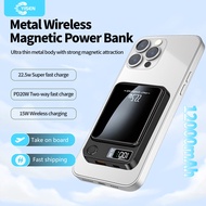 Yisen Magnetic Powerbank 12000mah 6600mah Wireless Charger Mini Slim External Auxiliary Spare Batter