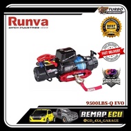 Winch 4x4 RUNVA WINCH EWB9500-q evo PLASMA ROPE