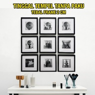 6 20X20 CM 30X30 CM CUSTOM PHOTO PRINTING PACKAGE PLUS DUTCH TEAK WOOD FRAME BLACK PINE/