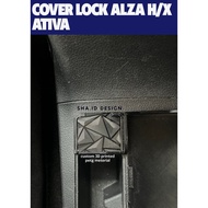 Perodua Alza H / X /Ativa Door Lock Unlock Button Cover (Custom 3D Printed)