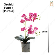 Artificial Orchid Home Orchid Table Orchid Small Orchid Artificial Plant Artificial Flower Orchid Plant with Pot Home Decoration Table Plant Orchid